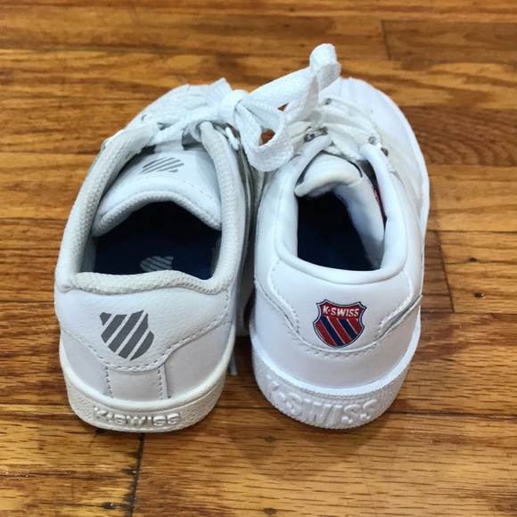 NEW K-Swiss Little Kids White Sneakers - Picture 4 of 5